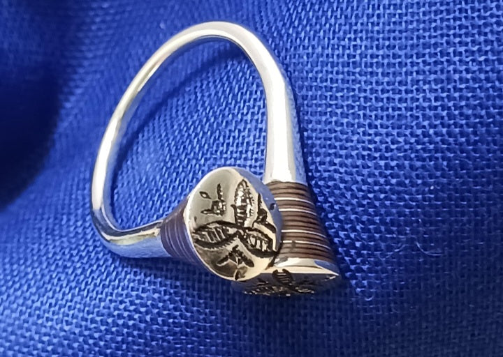 Bague touareg en argent massif