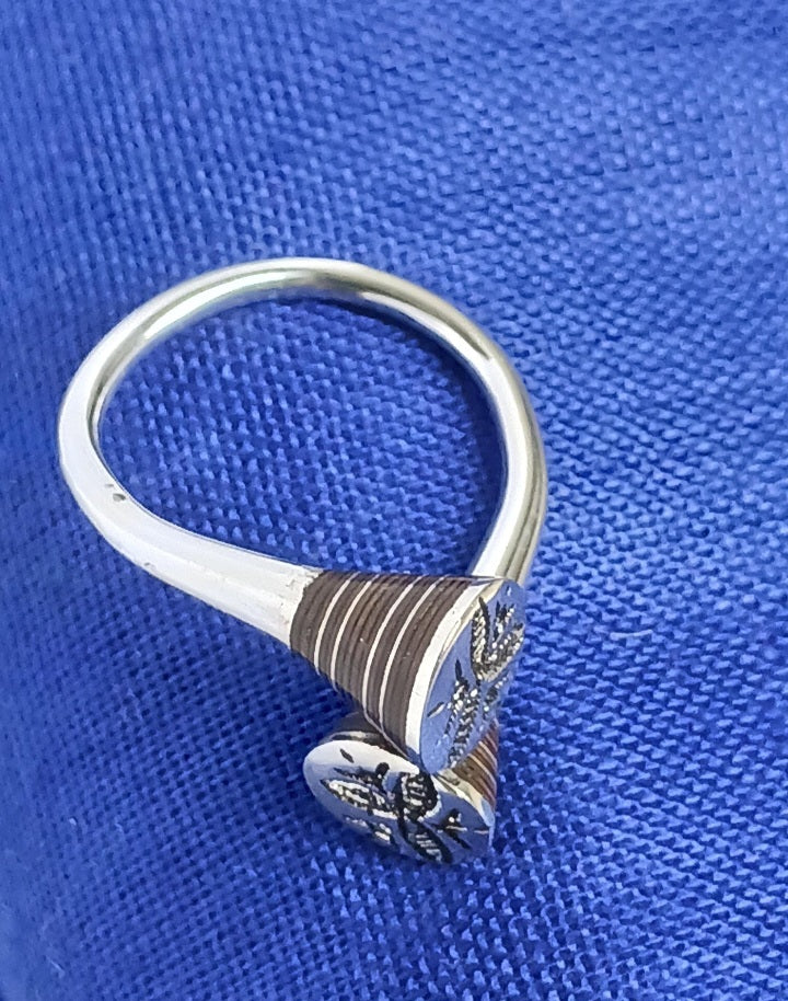 Bague touareg en argent massif