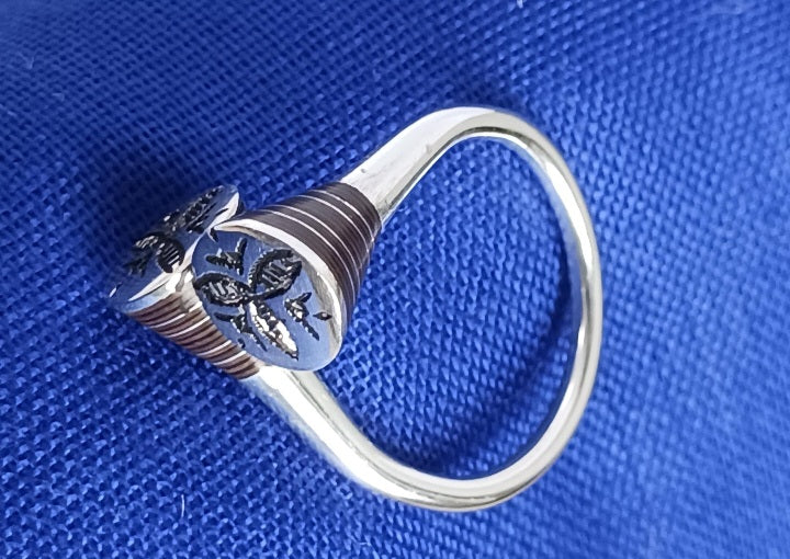 Bague touareg en argent massif