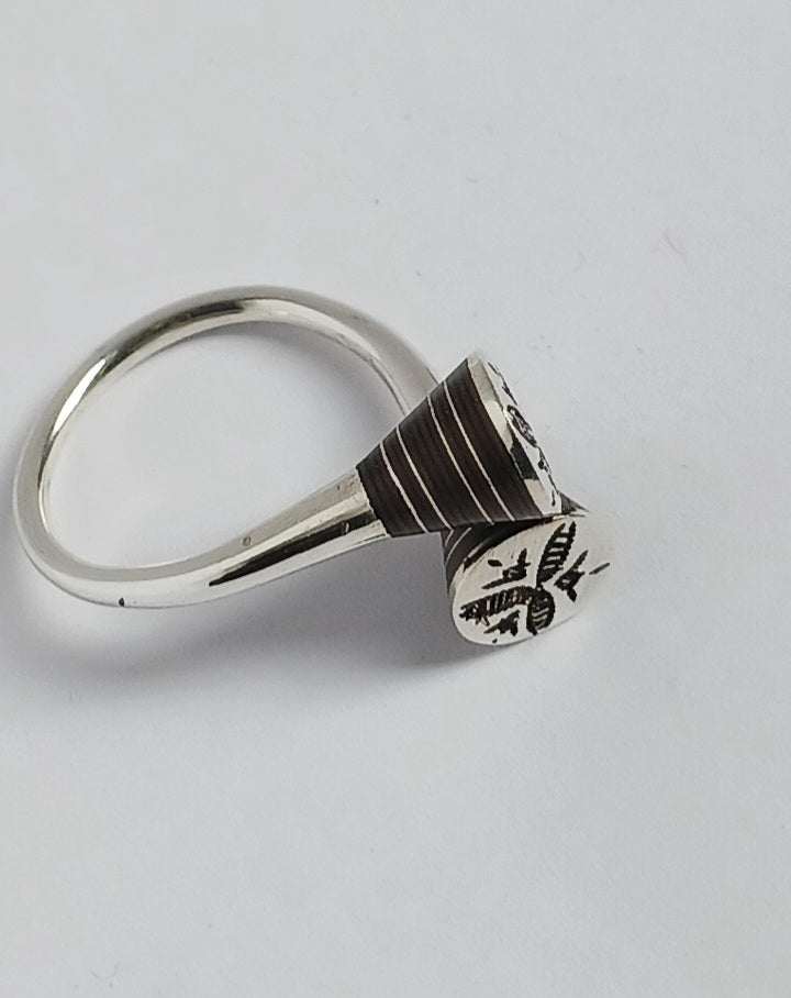 Bague touareg en argent massif