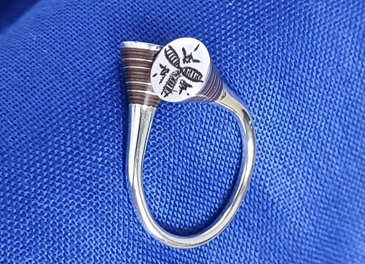 Bague touareg en argent massif