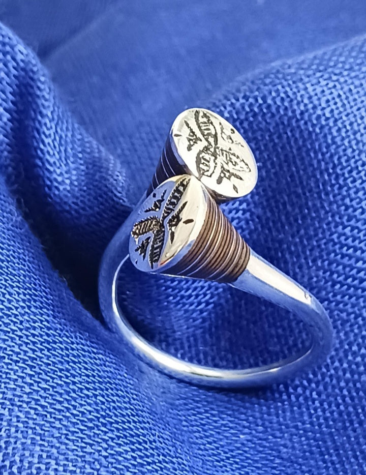 Bague touareg en argent massif