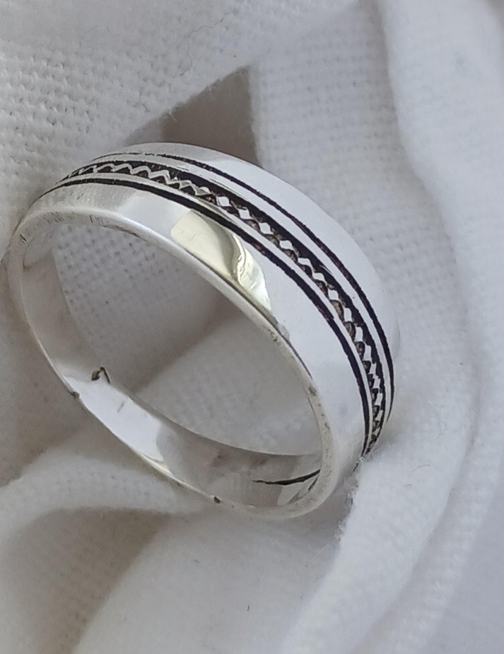 Bague touareg en argent massif