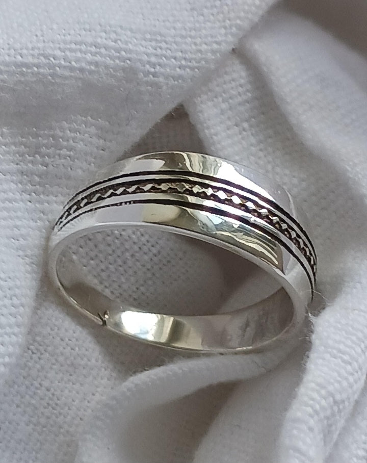 Bague touareg en argent massif