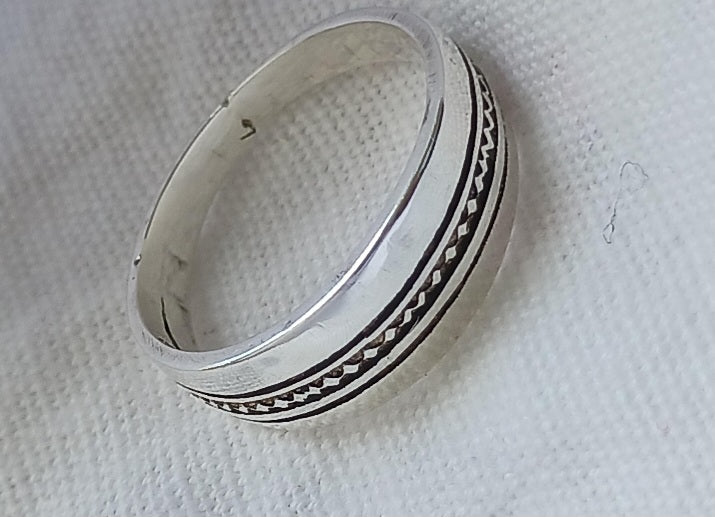 Bague touareg en argent massif
