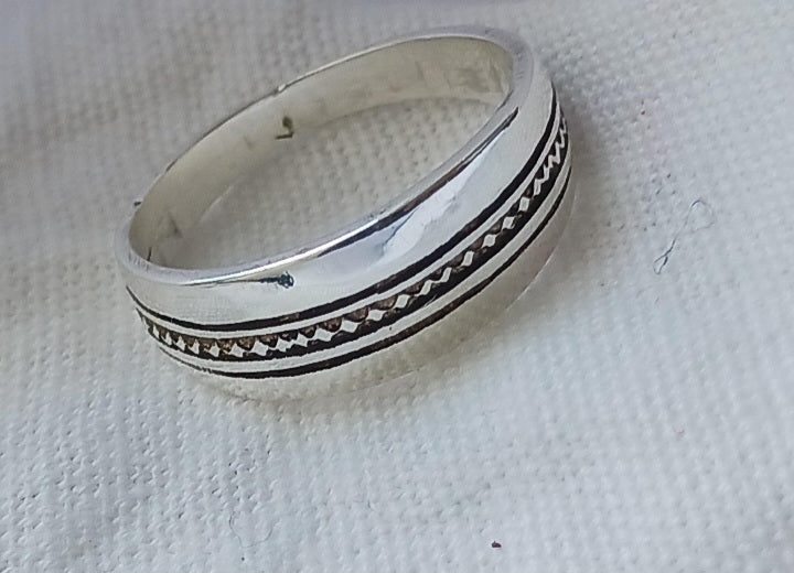 Bague touareg en argent massif
