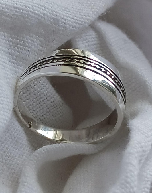 Bague touareg en argent massif
