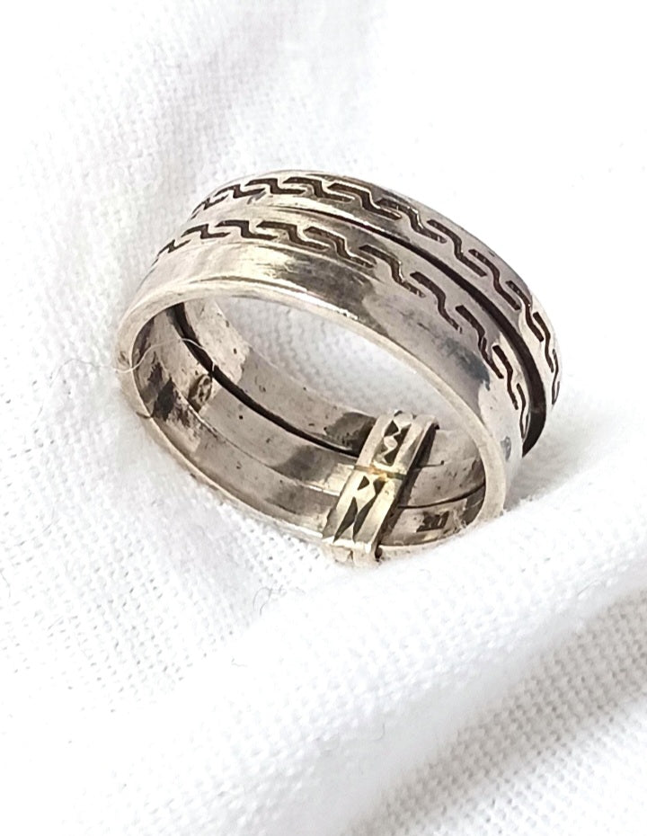 Bague touareg en argent massif