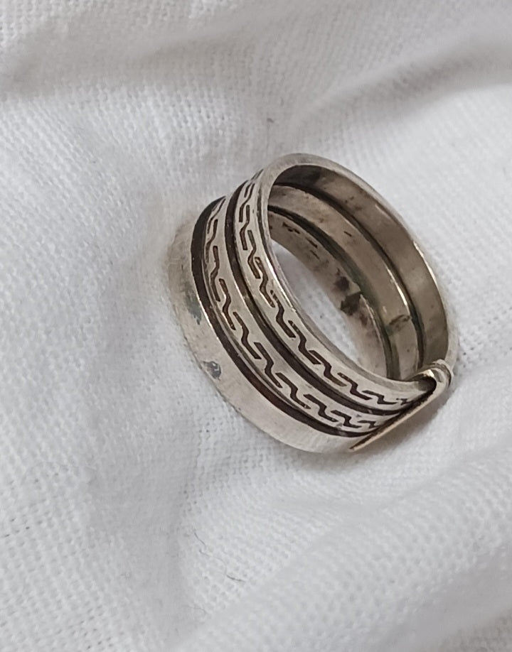 Bague touareg en argent massif