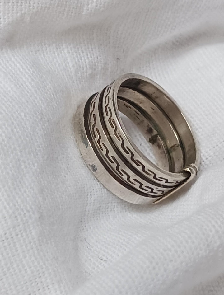 Bague touareg en argent massif