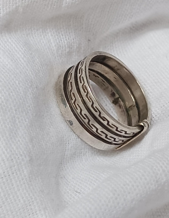 Bague touareg en argent massif
