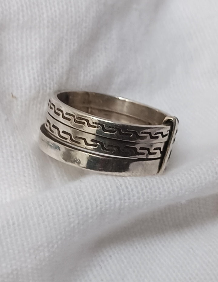 Bague touareg en argent massif