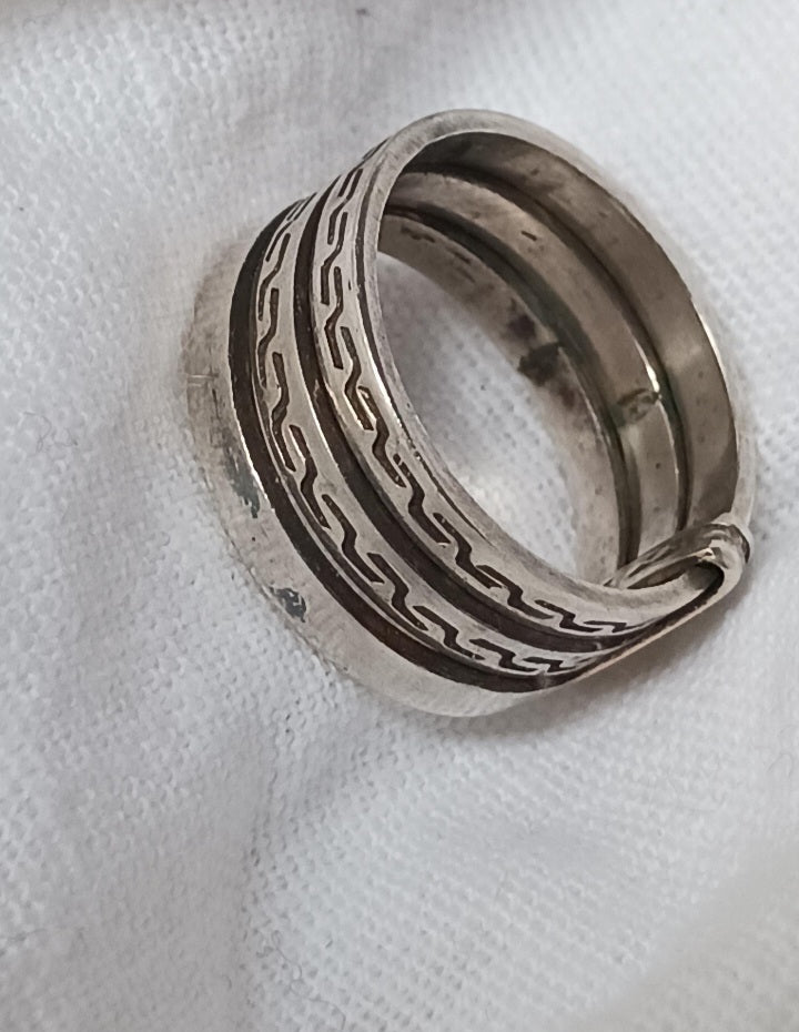 Bague touareg en argent massif