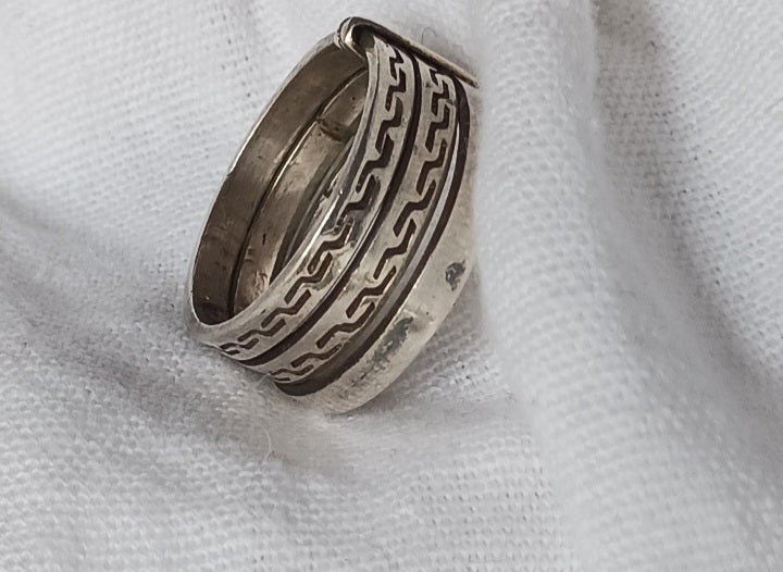 Bague touareg en argent massif