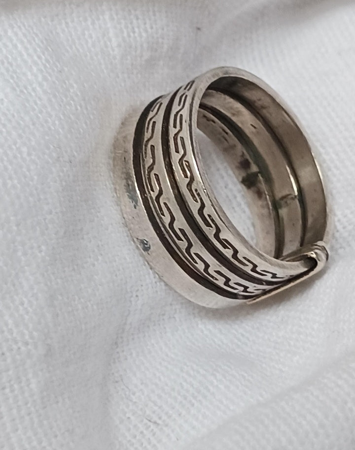 Bague touareg en argent massif
