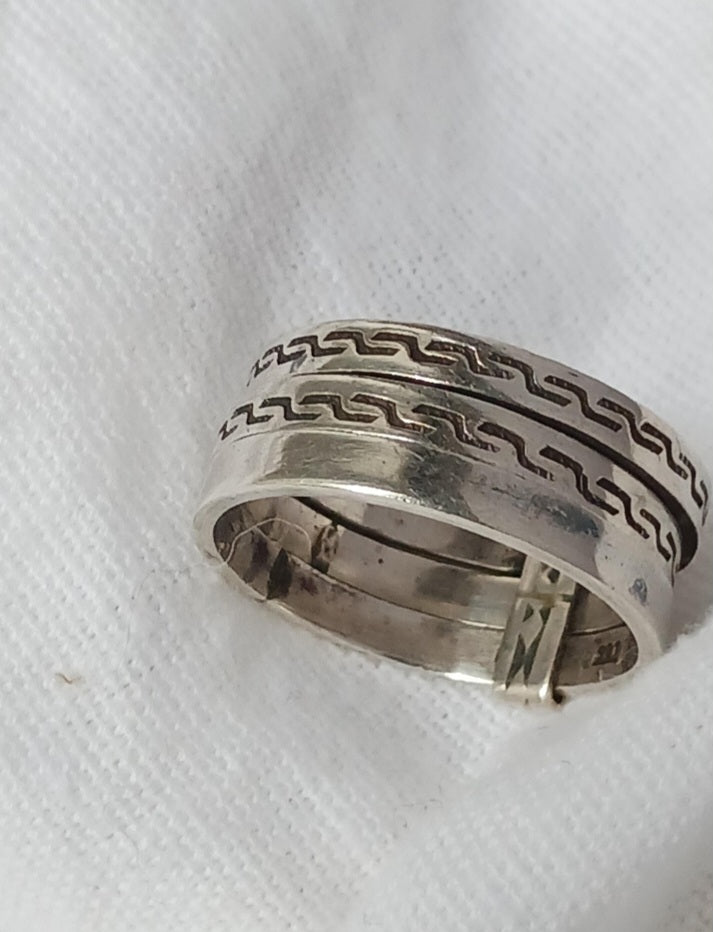 Bague touareg en argent massif