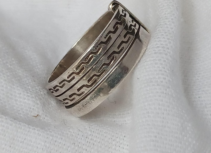 Bague touareg en argent massif