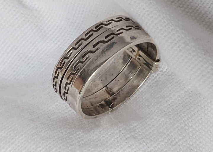 Bague touareg en argent massif