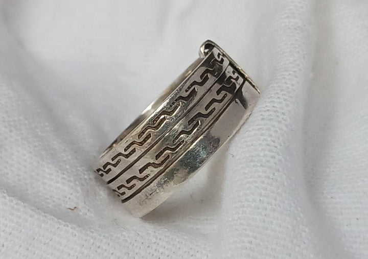 Bague touareg en argent massif