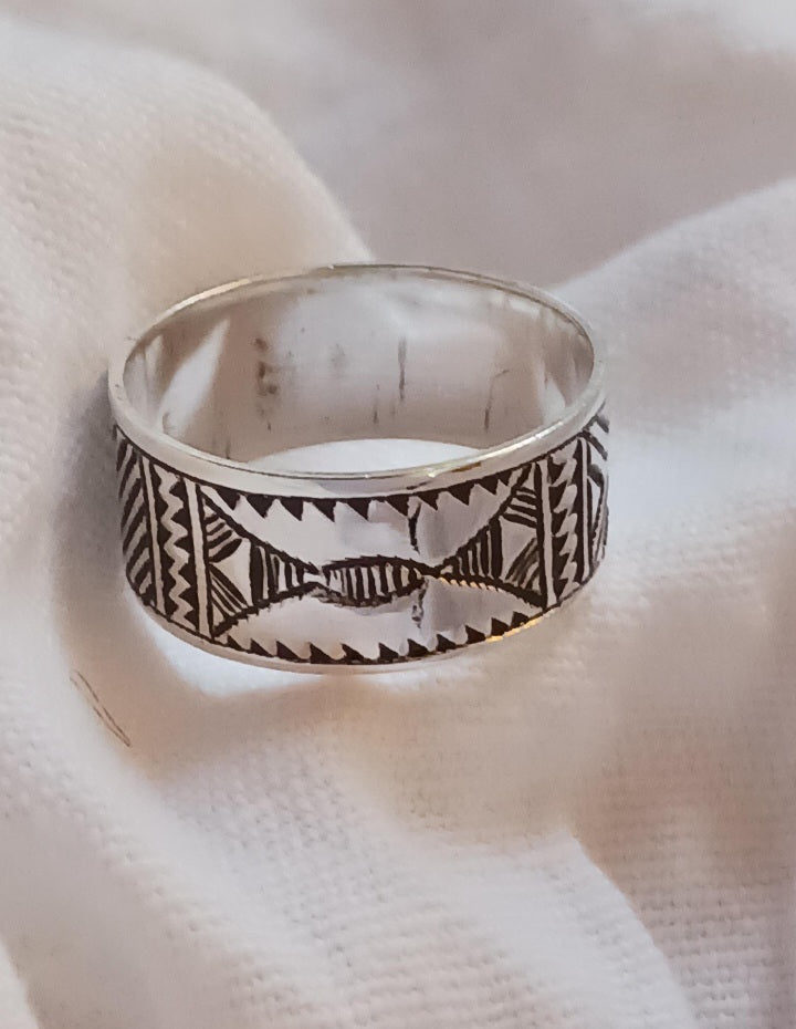 Bague touareg en argent massif