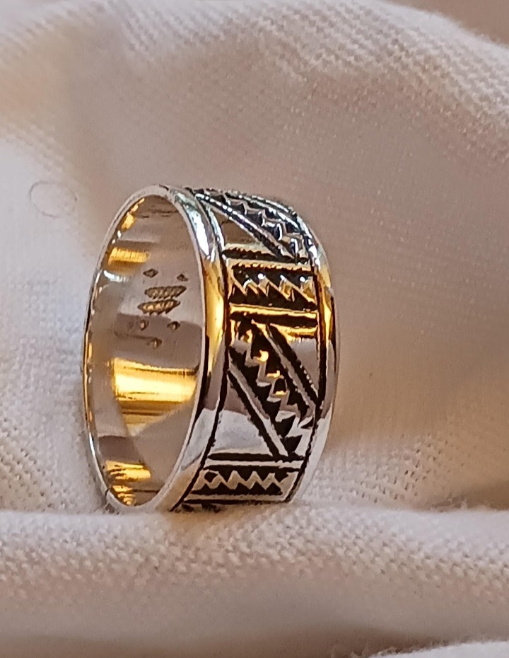 Bague touareg en argent massif