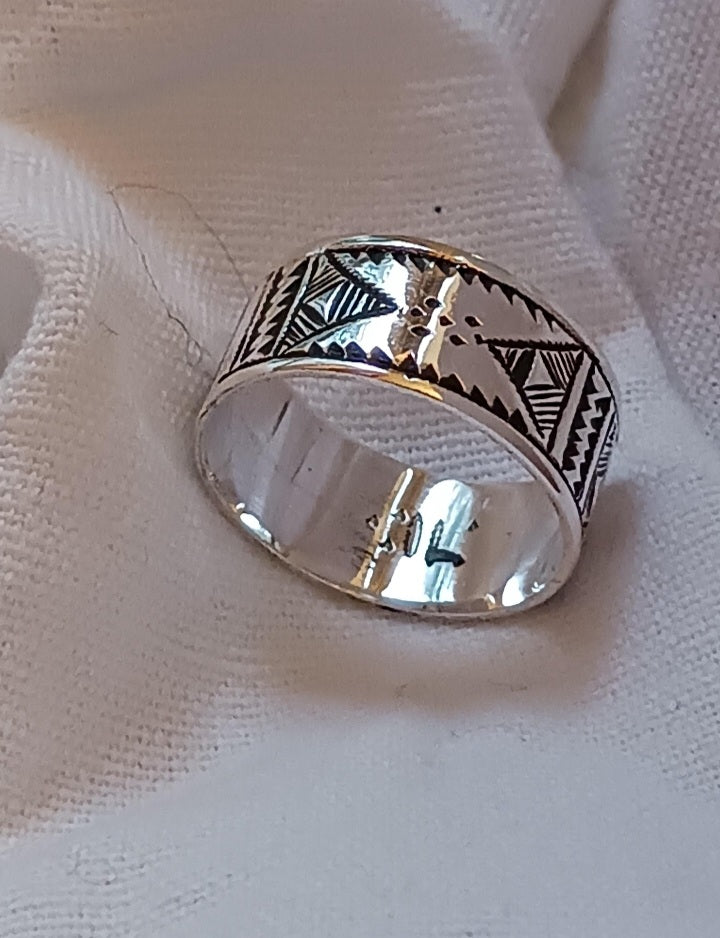 Bague touareg en argent massif