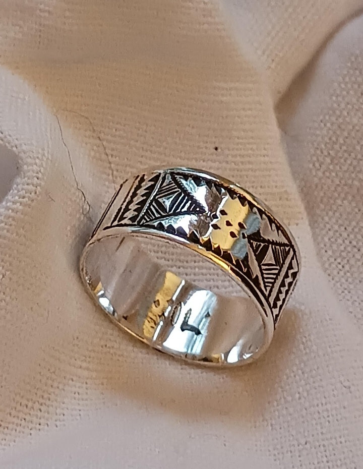 Bague touareg en argent massif