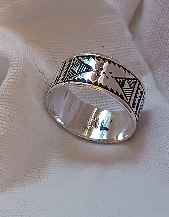 Bague touareg en argent massif