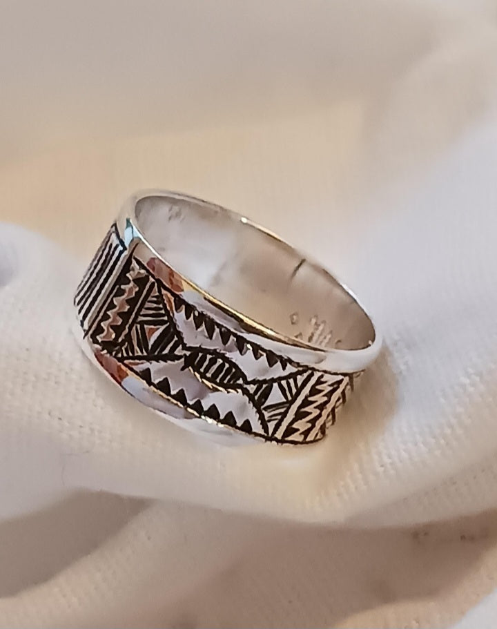 Bague touareg en argent massif