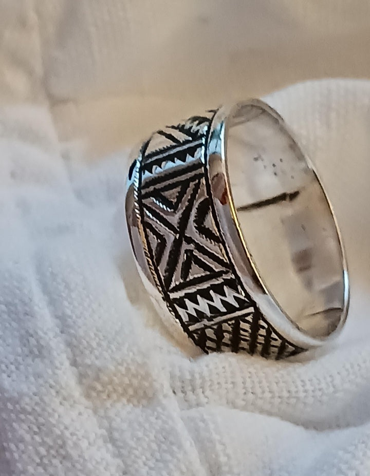 Bague touareg en argent massif