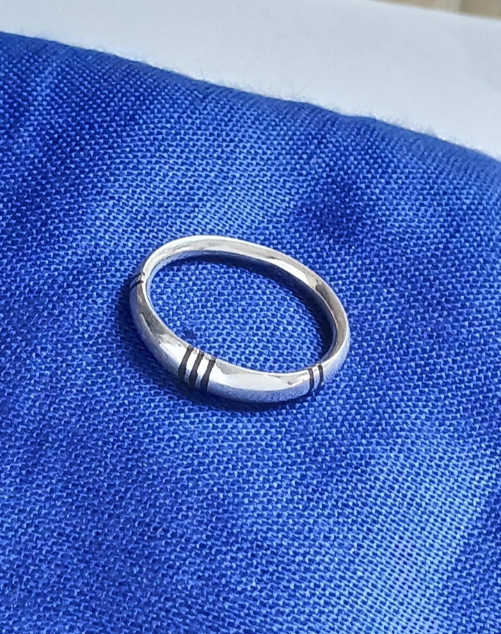 Bague touareg en argent massif