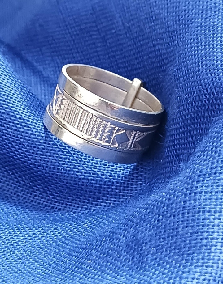 Bague touareg en argent massif