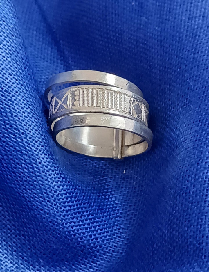 Bague touareg en argent massif