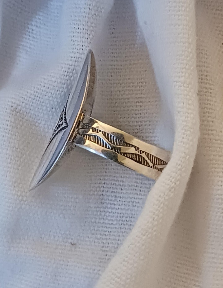 Bague touareg en argent massif