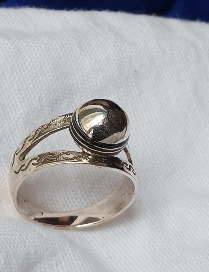 Bague touareg en argent massif