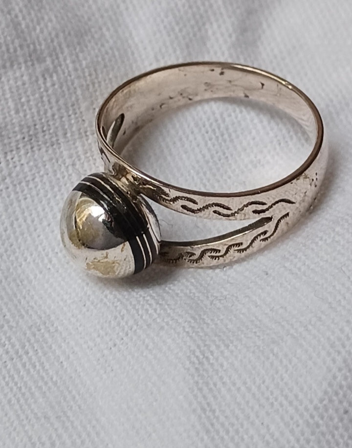 Bague touareg en argent massif