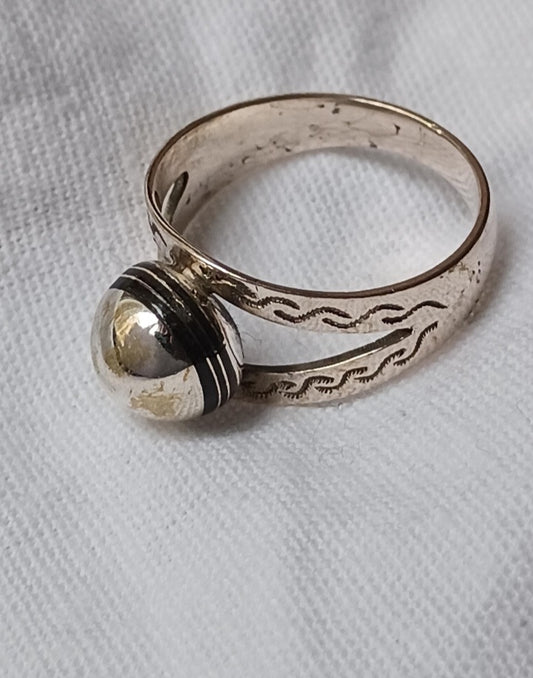 Bague touareg en argent massif
