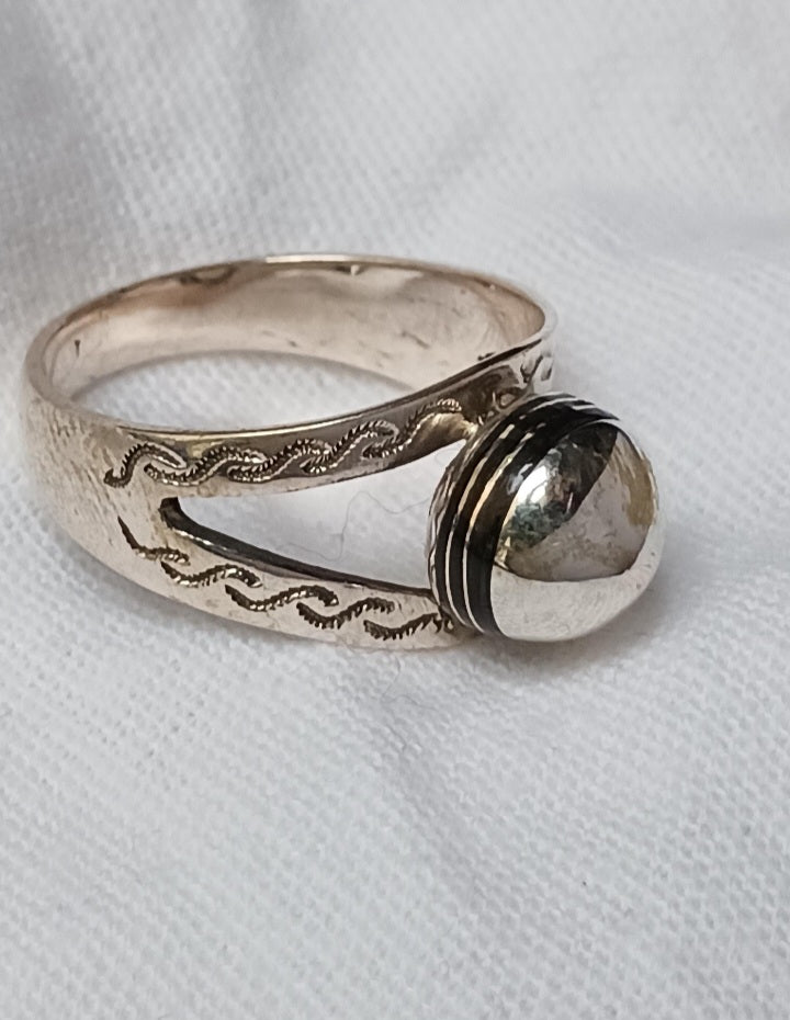 Bague touareg en argent massif