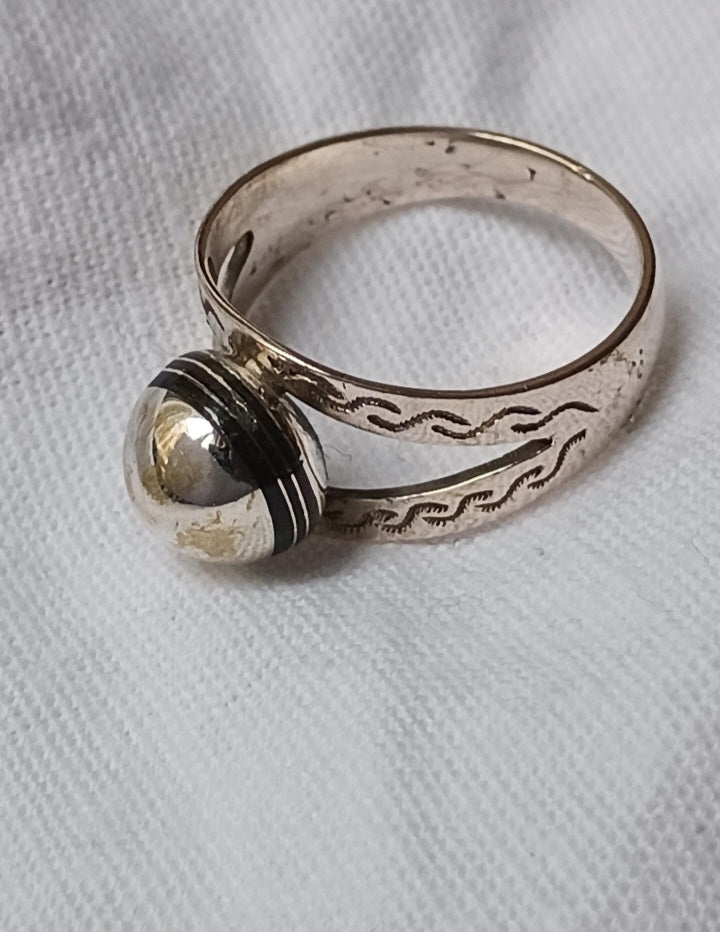 Bague touareg en argent massif