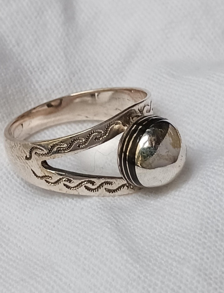 Bague touareg en argent massif