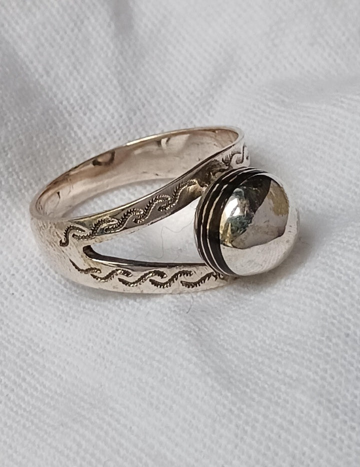 Bague touareg en argent massif