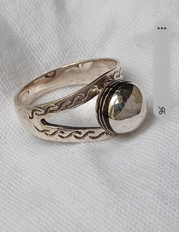 Bague touareg en argent massif