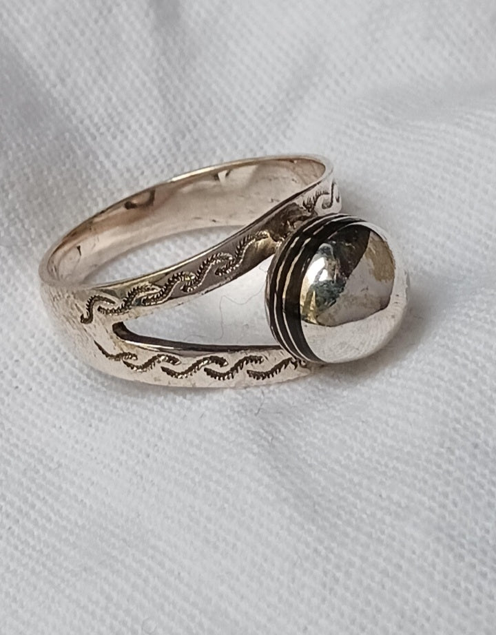 Bague touareg en argent massif