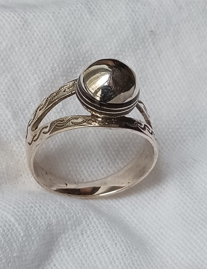 Bague touareg en argent massif