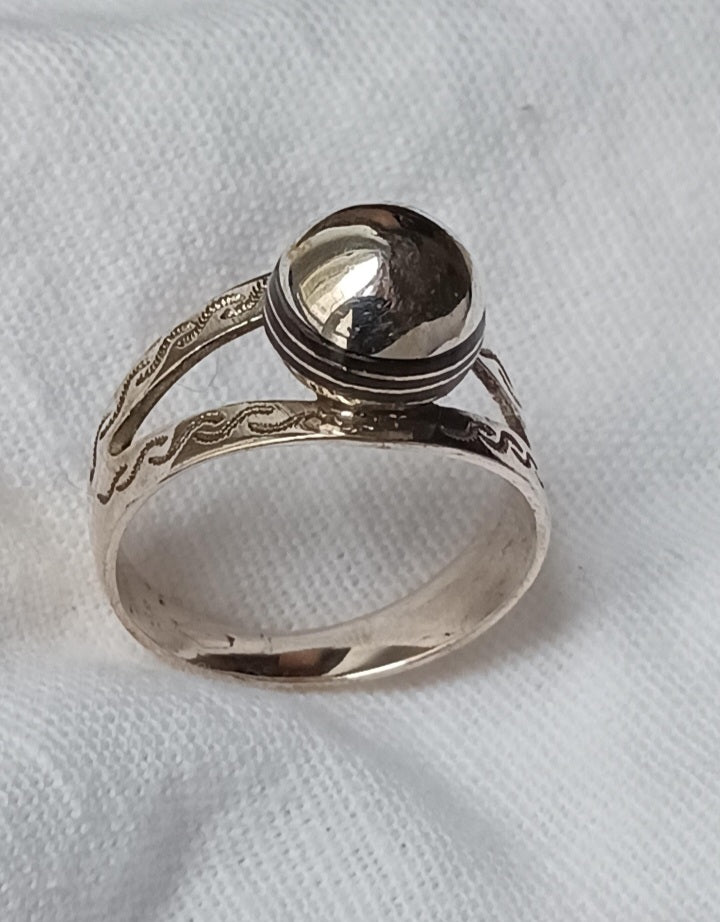 Bague touareg en argent massif