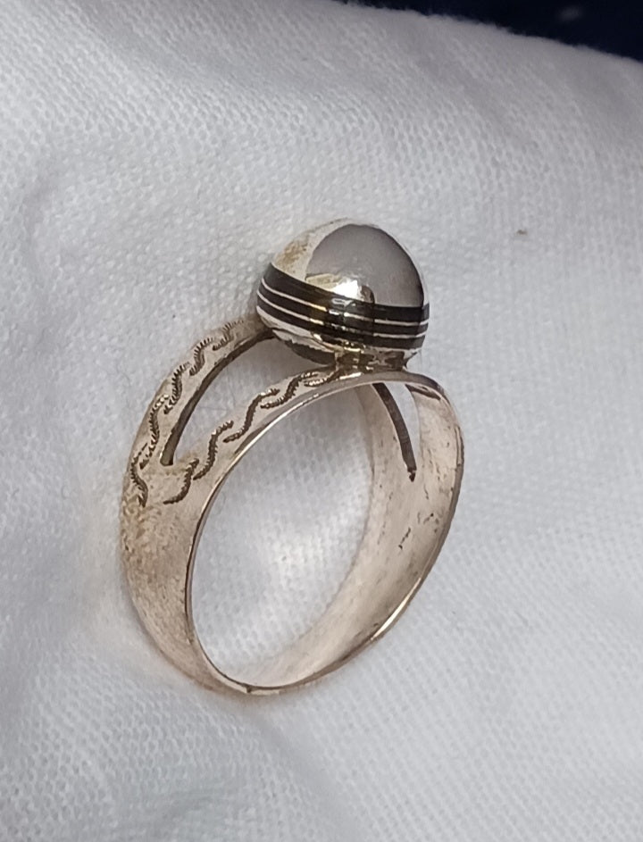 Bague touareg en argent massif
