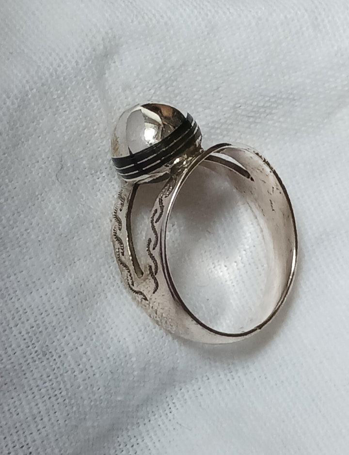 Bague touareg en argent massif