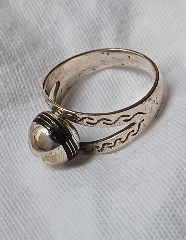 Bague touareg en argent massif