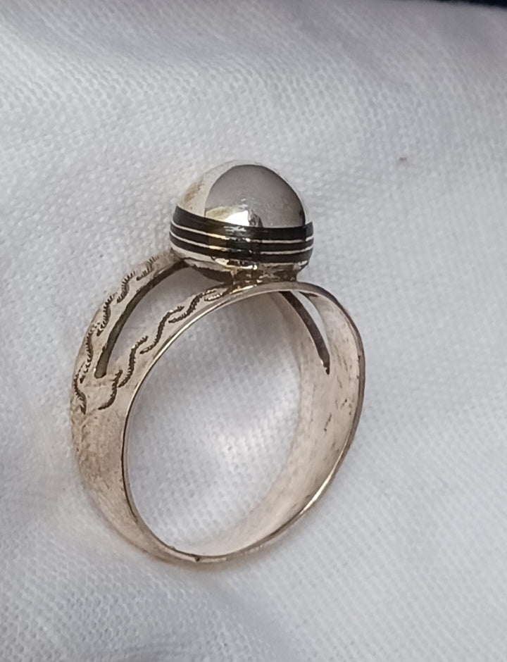 Bague touareg en argent massif