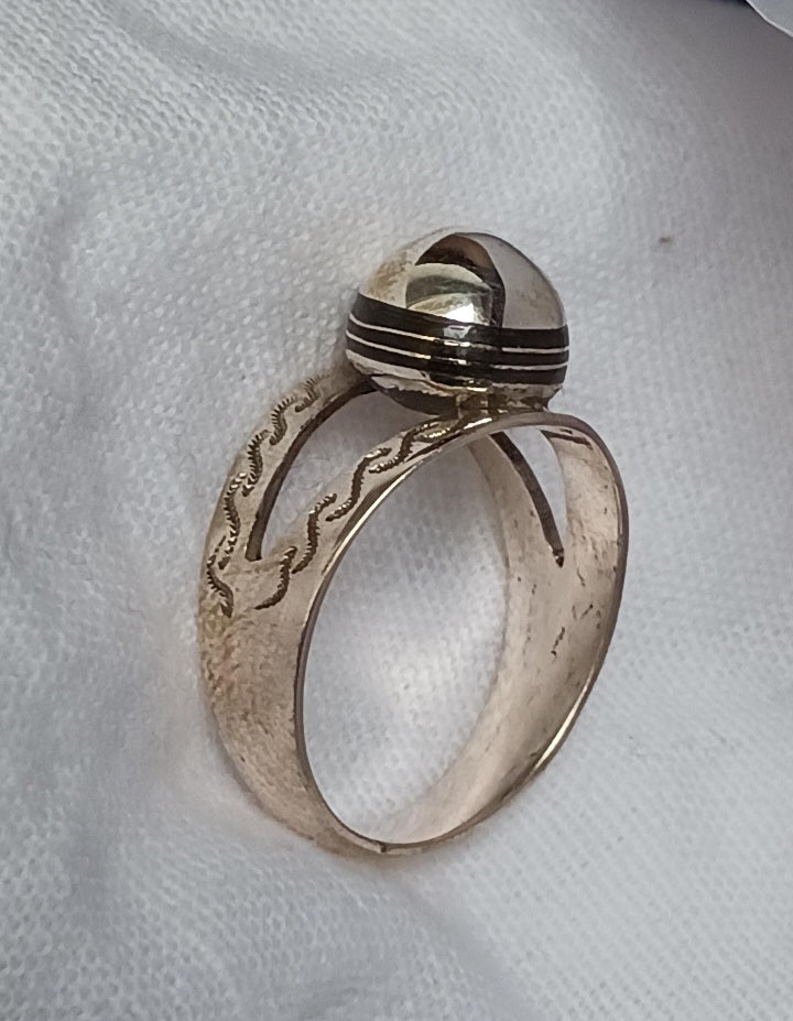 Bague touareg en argent massif
